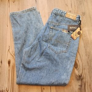 BUFFALO David Bitton High Rise Balloon Jasmine Stone Wash Denim